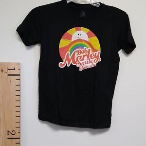 Bob Marley Zion Rainbow Smile Tee New